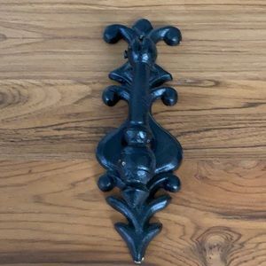 Vintage Cast Iron Fleur de Lis Door Knocker